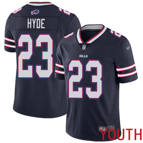 Youth Buffalo Bills #23 Micah Hyde Limited Navy Blue Inverted Legend NFL Jersey->youth nfl jersey->Youth Jersey
